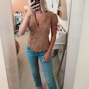 floral blouse